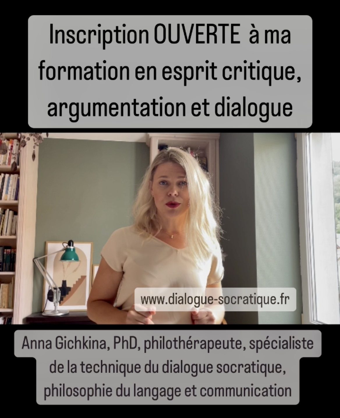 🎥 Annonce vidéo de ma formation "ESPRIT CRITIQUE, DIALOGUE, MANIPULATION, ARGUMENTATION"